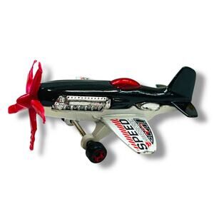 2004 Hot Wheels Thrill Racers "Mad Propz" Airplane Diecast Speed Trapper 3"